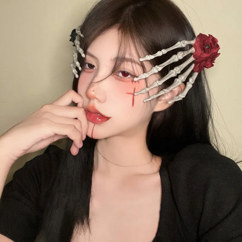 Rose Bone Fingers Hair Accessorie