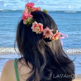 Rosy Pink Flower Crown