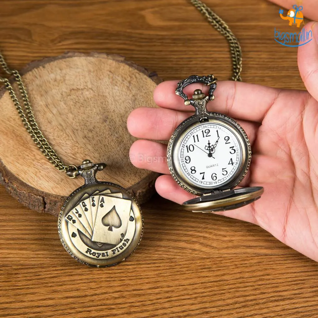 Royal Flush Pocket Watch