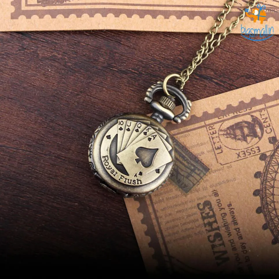 Royal Flush Pocket Watch