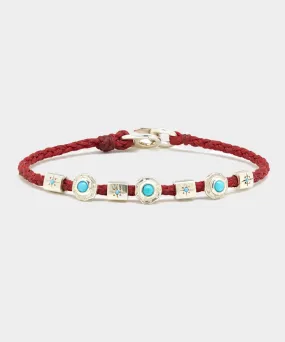 Scosha Totem Rope Bracelet With Turquoise