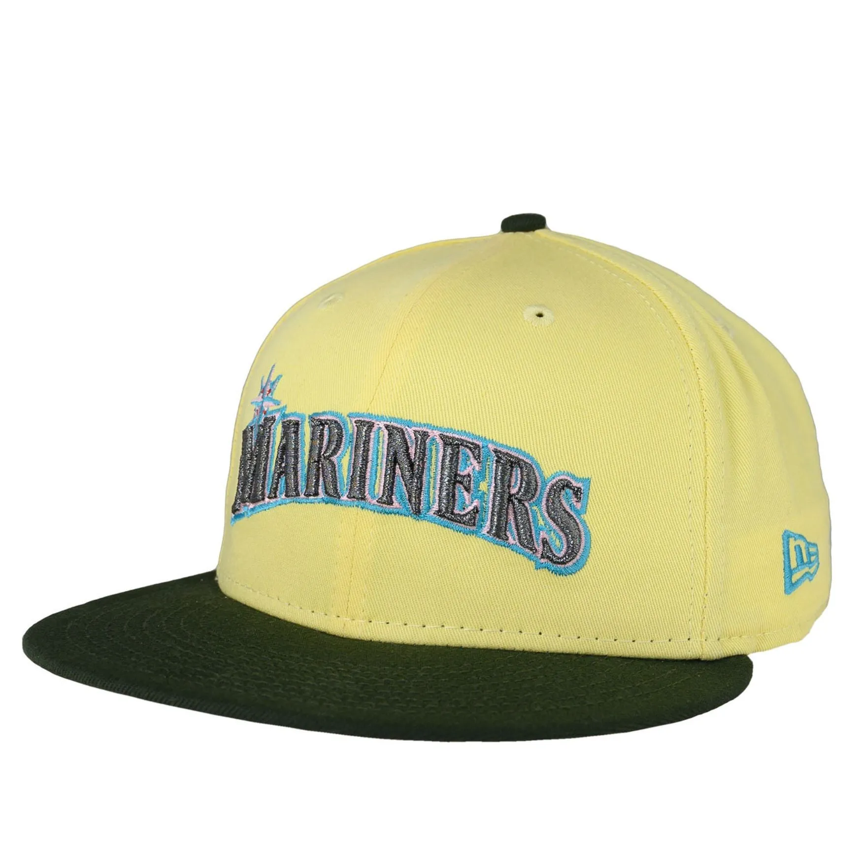 Seattle Mariners Soft Yellow/Dark Seaweed 30th Anniversary New Era 59FIFTY Fitted Hat