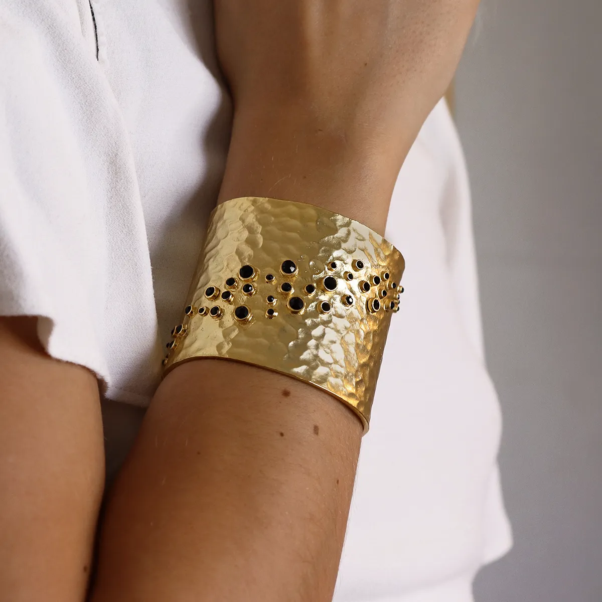 Shimmering Wrist Cuff Bracelet