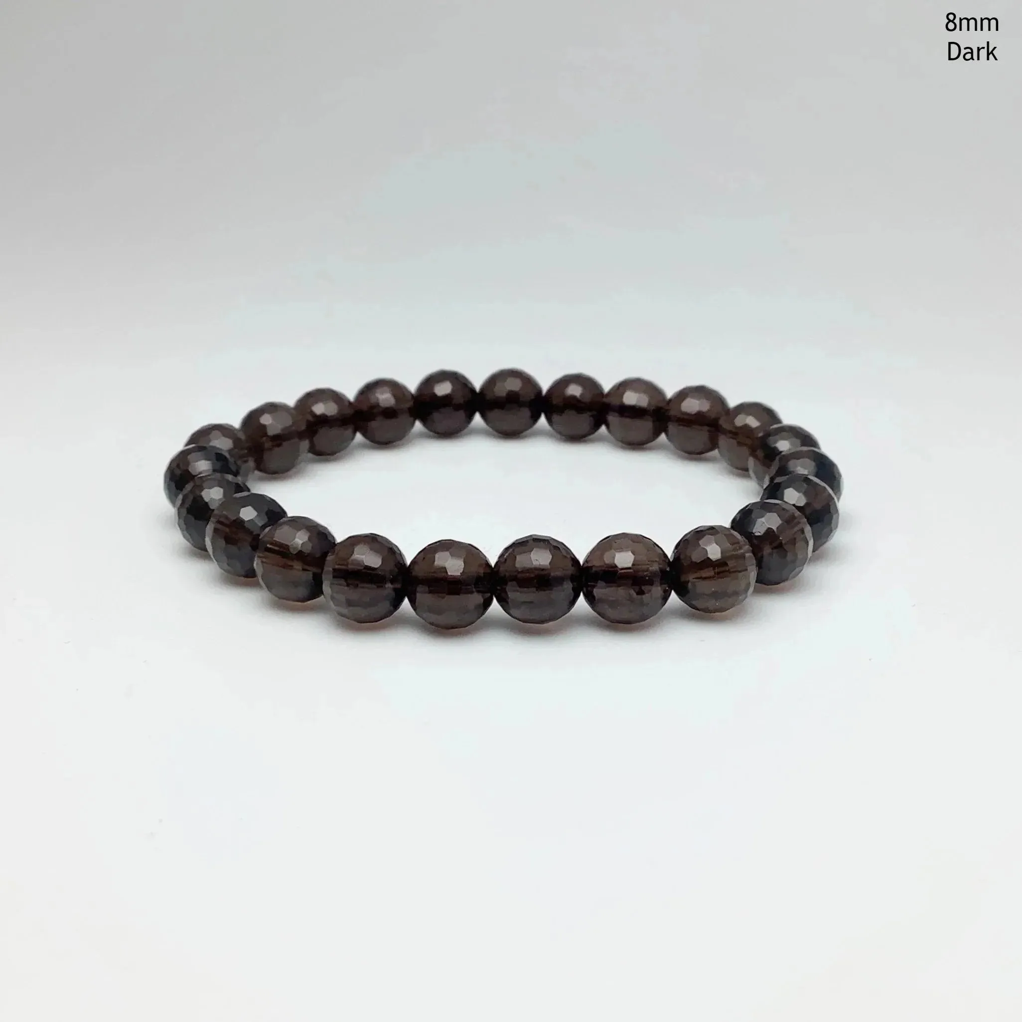 Smoky Quartz Faceted Beaded Bracelet