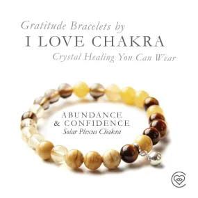 Solar Plexus Chakra Gratitude Bracelet - Abundance & Confidence