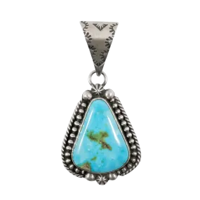 Sonoran Gold Turquoise Pendant | Artisan Handmade