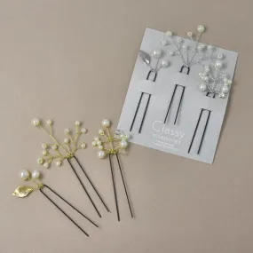 Spray Pearl Hairpin Set