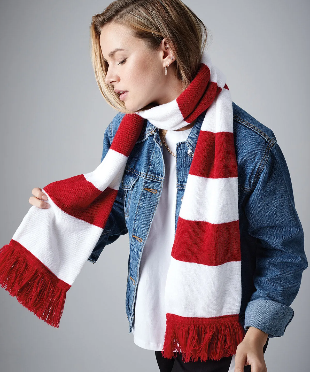 Stadium scarf | French Navy/White