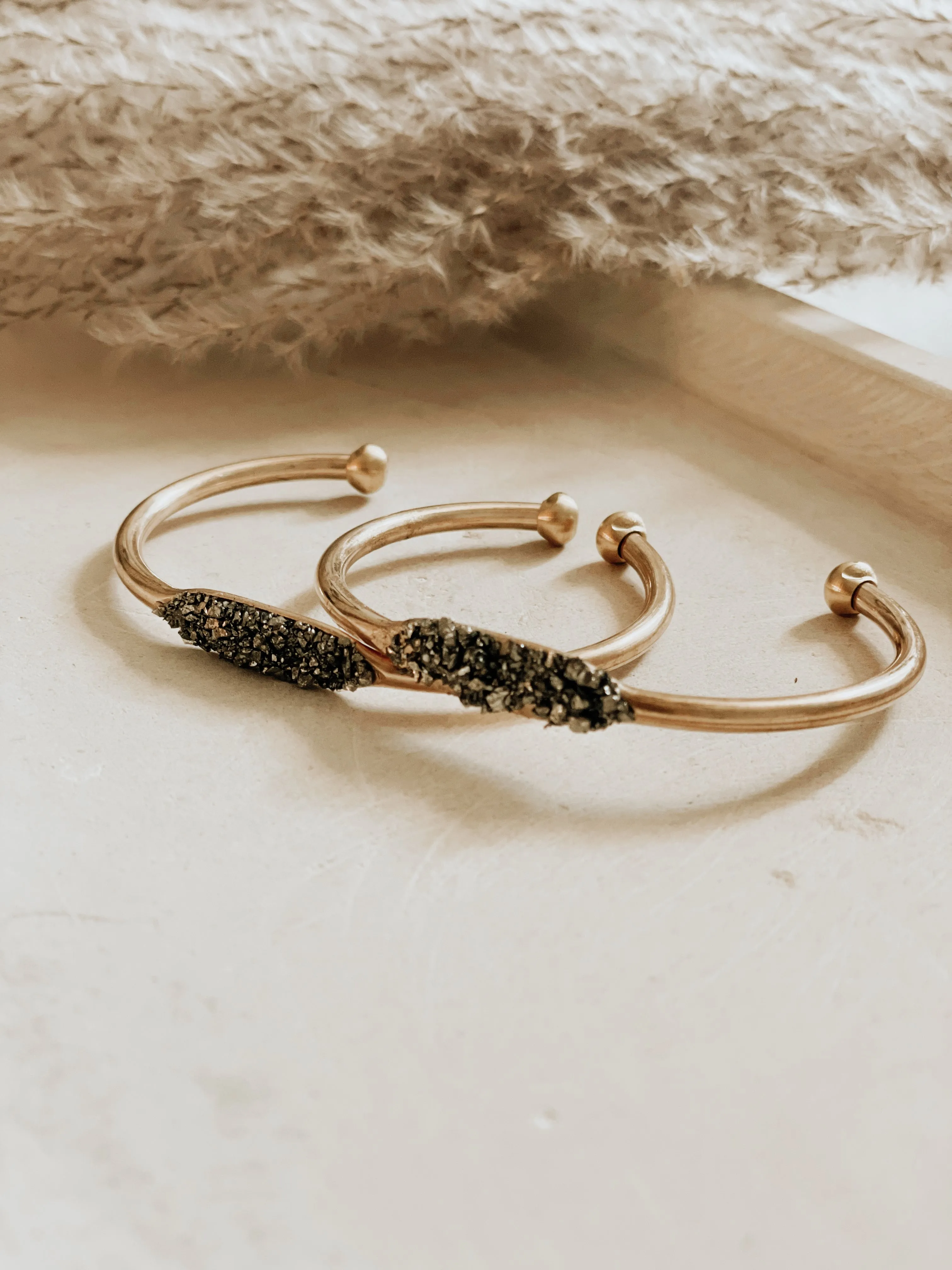 Stardust Pyrite Cuff