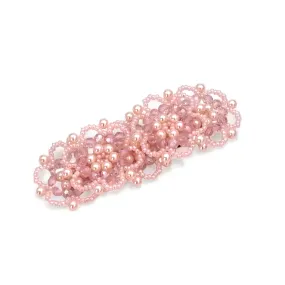 The Venice Lace Pink Pearl Hair Clip