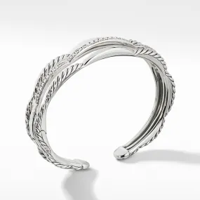 Tides Three Row Cuff Bracelet with Diamonds