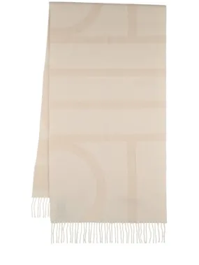 Toteme   Monogram jacquard wool scarf 