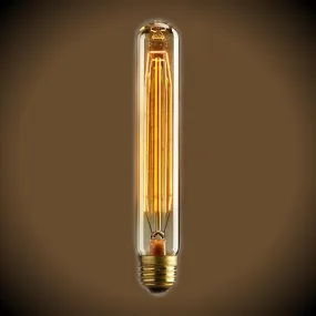 Tubular Vintage Light Bulb - 60 Watt - 7.4 in Length - Clear