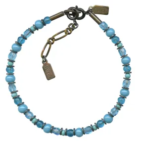 TURQUOISE BRIGHTS BRONZE BRACELET