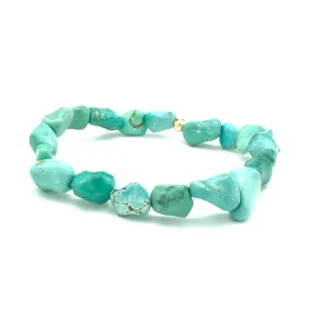 TURQUOISE NUGGET BRACELET