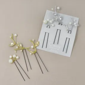 Twig Pearl Hairpin Set