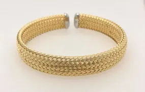 Two Tone Cuff Bracelet