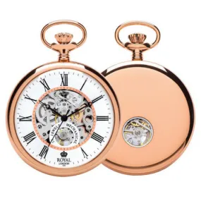 Unisex Mechanical Rose Gold Pocket Watch – Elegant & Timeless Design