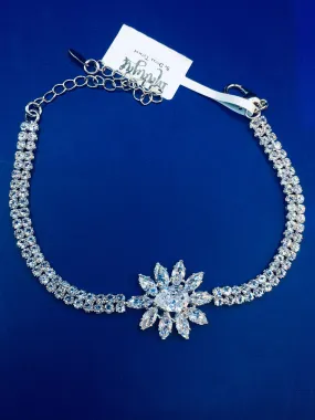 Zuhi Silver Zircon Art Deco Bracelet